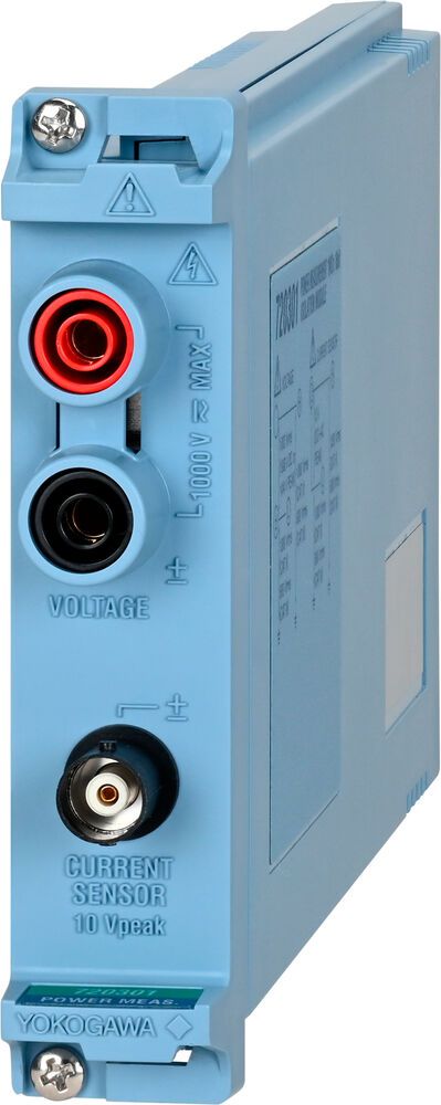 Power-Messmodul 72301 kombiniert Direktspannungseingabe mit separatem Stromeingang.(Bild:  Yokogawa)
