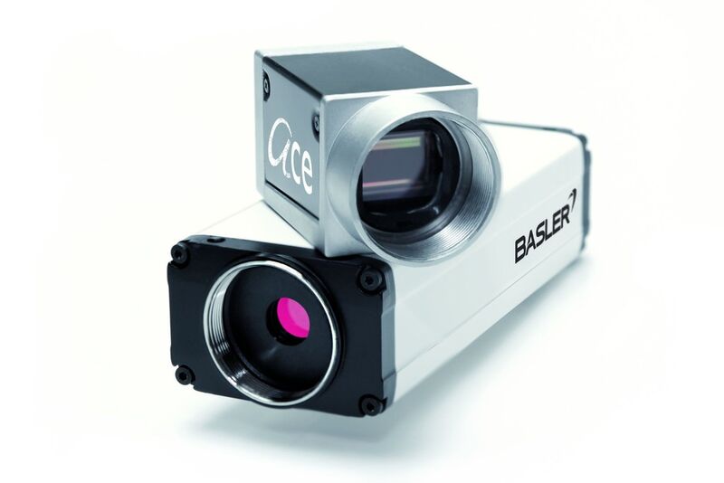 Bild 1: Als Highlight wird Basler auf der VISION 2014 die ace Flächenkamera-Serie und die BIP-Netzwerkkameras  mit integriertem Sony-Sensor IMX174 für den Traffic-Markt vorstellen. (Bild: Basler)