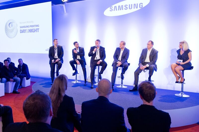 Das Samsung-Team stellt sich den Fragen des Publikums… (Bild: Samsung)