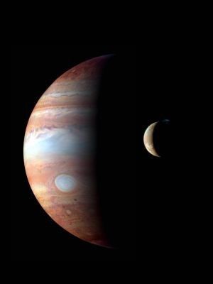 Mission New Horizon: Treffen von Jupiter, Februar 2007 - New Horizons passed Jupiter and the ever-active Jovian moon Io (Bild: NASA)
