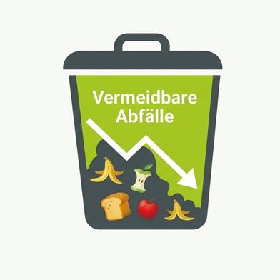 La iniciativa «¡Demasiado bueno para tirarlo!» tiene como objetivo ayudar a los consumidores a reducir el desperdicio de alimentos. (Imagen:KI-generiert / Gemini)