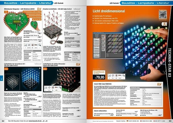 ELV-Katalog 2015: Neuigkeiten, Projekte, Produkte - eine kleine Katalogauswahl (Bild: ELV)