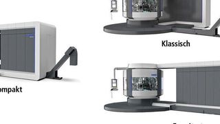 Drei Layoutvarianten ermöglichen dem Anwender die bestmögliche Nutzung seiner Platzverhältnisse. (Mikron)