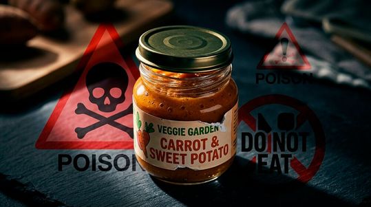 Der Babynahrungshersteller HiPP wurde Opfer einer Erpressung mit Rattengift in Babynahrungsgläsern wurde: Fünf Gläser wurden in Österreich, Tschechien und der Slowakei gesichert, eines soll noch im Umlauf sein.(Bild:  Gemini 3.1 Flash Image  / KI-generiert)