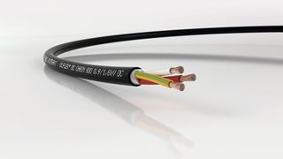 Bild 1: Die DC-Leitung für bewegte Anwendungen ÖLFLEX DC CHAIN 800 von Lapp  ist mit TPE isoliert. (Bild: Lapp)