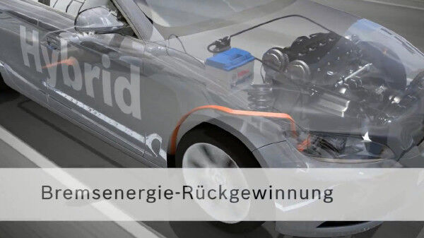 ... mithilfe des regenerativen Bremssystems zurückgewonnen (Bild: Bosch)