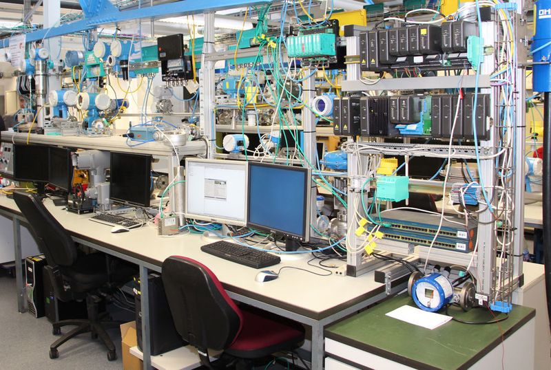 Blick in das Prüflabor der Bilfinger Maintenance (Bilfinger)