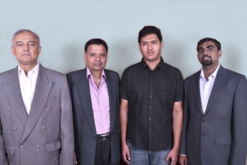 Managing director Kiran Kadam (2nd left) and his staff look forward to their new tasks. (Picture: Flux)
