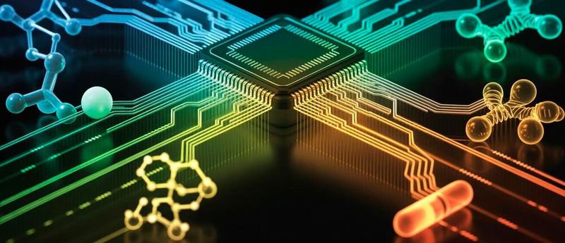 Wirkstoffentwicklung schneller denn je: Künstliche Intelligenz beschleunigt Prozesse in der Pharmaforschung, etwa das Moleküldesign (Symbolbild).(Bild:  ideogram.ai / KI-generiert)