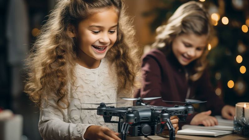 Wer Kindern eine Drohne zu Weihnachten schenken will, sollte auf einige Faktoren beim Kauf achten.(Bild: ©  Sebastian - stock.adobe.com)