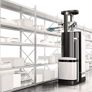 Die Magazino GmbH will das erste selbstdenkende und selbsthandelnde Warenlager der Welt schaffen. Mit ihrem Kommissionierroboter Toru, der den stückgenauen Zugriff auf einzelne Objekte ermöglicht, kommt sie dieser Vision ein großes Stück näher. (Bild:  Magazino)