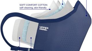 Das Material ist wissenschaftlich zertifiziert und reduziert mehr als 99.9 % an Covid-Viren auf der Oberfläche. Dabei lässt es etwa doppelt so viel Luft hindurchströmen wie Hochschutz-Masken der Klasse FFP2. (Upper Hand)