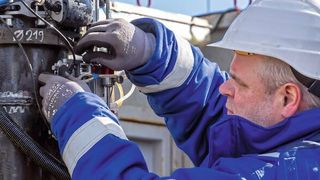 Speicher für die Defossilierung: Wasserstoff soll in Brandenburg testweise in einer Salzkaverne 1000 Meter unter Tage gespeichert werden. (Andreas Prinz)