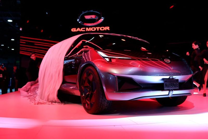 Die Chinesen enthüllten in Detroit das Conceptcar Entranze EV, das wegen des variablen Innenraums als 3+2+2-Sitzer bezeichnet wird. (NAIAS)