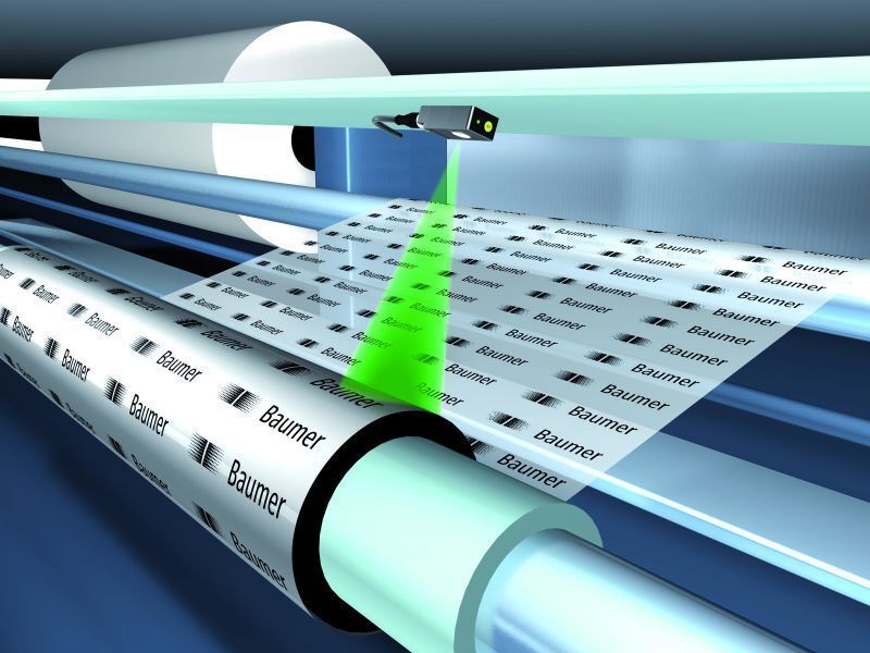 Rollendurchmesser von Folien erfassen mit messendem Ultraschallsensor (Archiv: Vogel Business Media)
