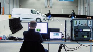 FMCW-LIDAR: Live-Test mit dem Scantinel Demonstrator.  (Bild: Scantinel)