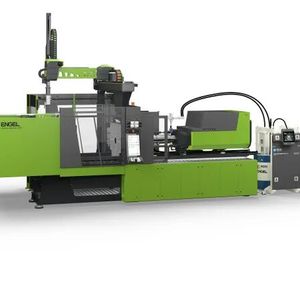 Das ist die Spritzgießmaschine, mit der Engel die LSR-Dichtungen gratfrei in einem Spezialwerkzeug produziert: Die Victory Electric 1565/220.(Bild:  Engel)