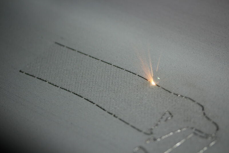 Additive Herstellung der Next Gen Spaceframe Knoten auf einer X line 1000R von Concept Laser. (Concept Laser)