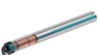 Zum vibrationsdämpfenden Accure-tec-Programm von Walter gehören Fräsaufnahmen und Wechselköpfe.Aber auch solche Bohrstangen des Typs A3000, die hochwertige Drehbearbeitungen bis 10 × D zulassen. (Walter)