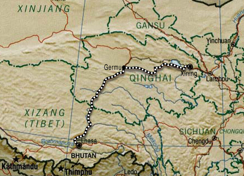 1 Lange 1.956 Kilometer: Die Eisenbahnstrecke Qinghai-Tibet mit einer Gesamtlänge von 1.956 Kilometern verläuft von Xining, Qinghai nach Lhasa, Tibet Bilder: Phoenix Contact (Archiv: Vogel Business Media)