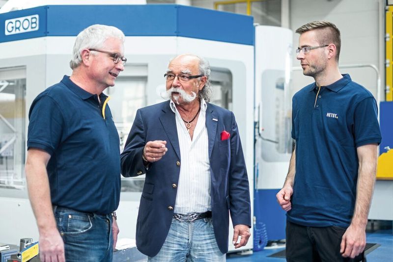 «Es war beeindruckend, wie die Grob-Techniker uns unterstützten. Schon in dieser ersten Phase der Zusammenarbeit, als wir noch nicht einmal eine Maschine gekauft hatten, konnten wir schnell feststellen, dass sich Grob sehr wohl und ganz intensiv um seine Neukunden kümmerte, um mit ihnen nach optimalen Anwender-Lösungen zu suchen», Friedhelm Herhaus, Geschäftsführer Hetec GmbH. (Grob)