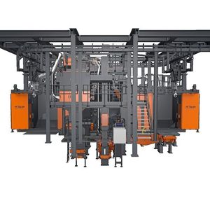 The highly flexible spinner hanger blast machines are ideal for treating delicate work pieces that must not tumble over each other. They are equally suitable for handling components with complex shapes as well as heavy and large work pieces.(Source:  Rösler Oberflächentechnik)