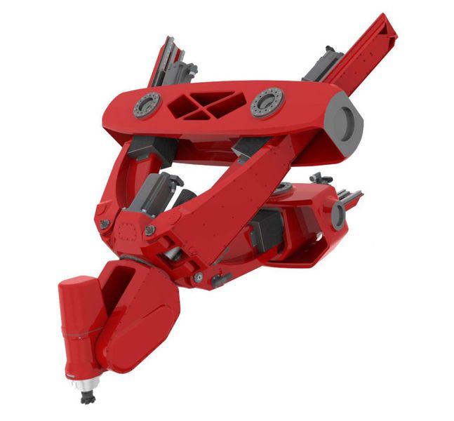 Weltneuheit: Der Icon-Tripod 200 S ermöglicht eine Fünf-Achs-Bearbeitung. Bild: Icon Industries (Archiv: Vogel Business Media)