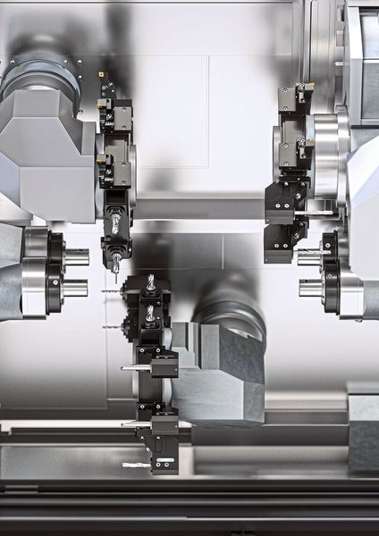 Index-Produktionsdreh­automat C200 Tandem – Innenraum. (Index)