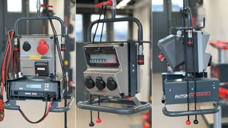 Autopstenhojs neue Energieampel ist in zwei Varianten erhältlich und lässt sich um ein Fach für ein Batterieladegerät erweitern. (Bild: Autopstenhoj)