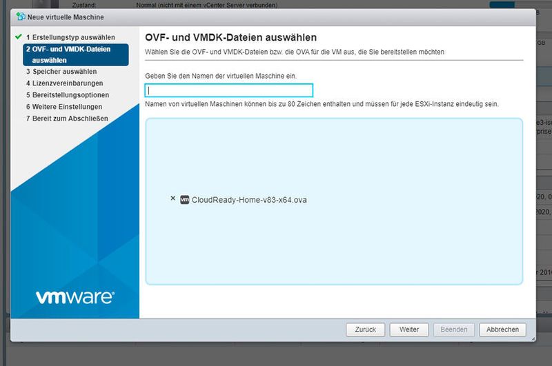 CloudReady kann in VMware ESXi und Workstation auch als VM integriert werden.  (© Neverware/Joos)