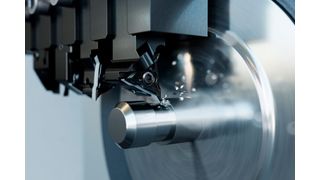 The operator can use the indexable inserts for both forward and reverse turning. (Source: Walter)