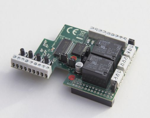 PiFace digital: I/O-Erweiterungskarte (Bild: Farnell)