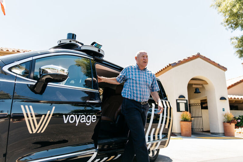 Die autonomen Taxis haben es im Senioren-Ort leicht. (Voyage)