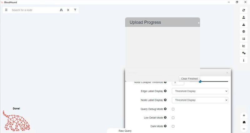 Das Hacker-Tool Bloodhound verfügt über eine Weboberfläche für Angriffe auf Active Directory. Admins können mit dem Tool die Umgebung auf Sicherheit überprüfen. (Bild: Joos / Specter Ops (Bloodhound Enterprise))
