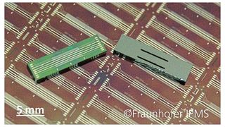 Herzstück des neuartigen Ionenmobilitätsspektrometers ist ein miniaturisierter FAIMS-Chip. (Bild: Fraunhofer IPMS)