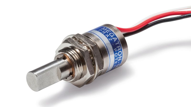 Der Singleturn Halleffekt-Drehgeber MP1612 von MEGATRON eignet sich besonders gut für mobile Applikationen.(Bild:  Megatron Elektronik GmbH & Co. KG)