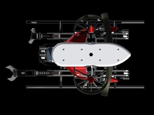 Spider Optic Vehicles (SOV): entstenden unter Lizenz von Bluefin Robotics. Zukünftige Future Designs wie der T-6500 werden optimiert im Hinblick auf besondere Stabilität für große Tiefen (Bild: DeepFlight)