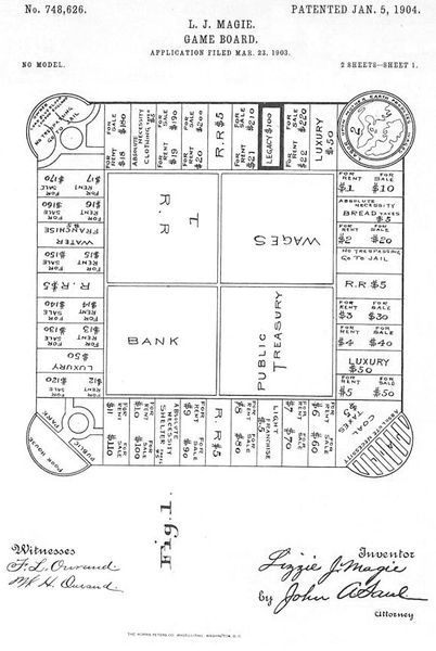 ... von Elizabeth Magie Phillips, die schon 1904 das „Landlord's Game“ erfand.  (Bild: gemeinfrei)