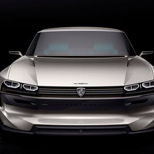 Auf dem Pariser Autosalon könnte der Pegeuot E-Legend zu einem Publikumsliebling avancieren.(Bild:  Peugeot)