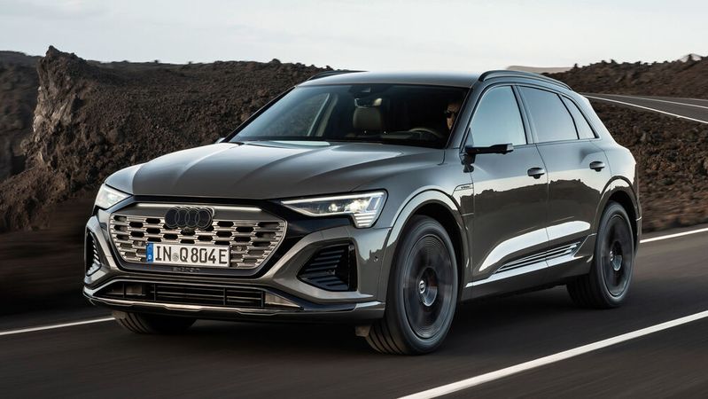 Audi hat den E-Tron geliftet und neu benannt.(Bild:  Audi)
