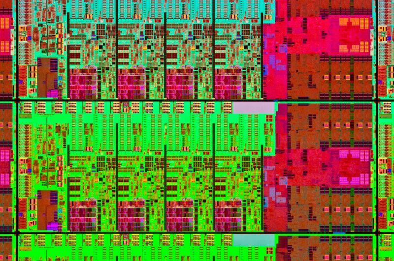 Aufnahme eines Dies mit Intels vierter Core-Generation. (Bild: Intel)