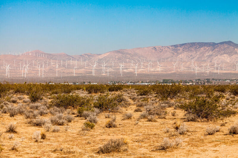 The Mojave Wind Farm was originally developed by Terra-Gen Power and construction began in July 2010. (oscity - stock.adobe.com)