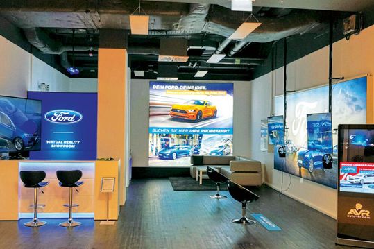 Der neue Extended Virtual Reality Store der Hessengarage liegt in einem großen Hanauer Einkaufszentrum. Der neue Extended Virtual Reality Store der Hessengarage liegt in einem großen Hanauer Einkaufszentrum.