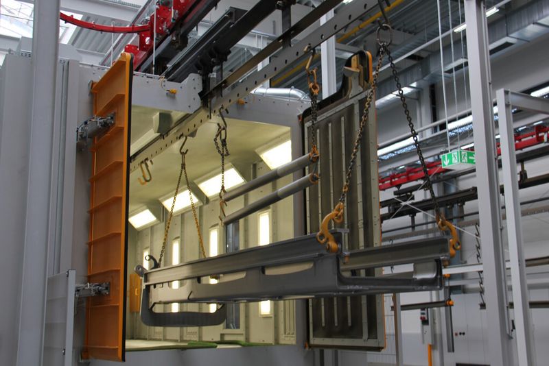 In seinem neuen Werk in Moosburg setzt Jungheinrich auf eine Strahlanlage von Agtos. (Bild: Itasse)