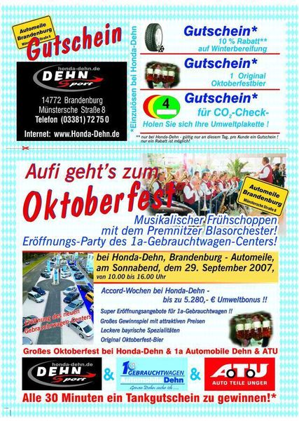 Für seine Veranstaltungen rührt Dehn kräftig die Werbetrommel, ob per Mailing oder durch Plakate auf Brandenburgs Straßen. (Archiv: Vogel Business Media)