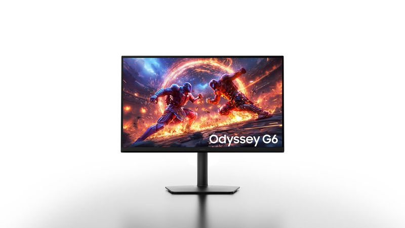 Für eSports-Spieler und Freunde schneller Shooter kommt der Fast-IPS-Monitor Odyssey G6. In der nativen QHD-Auflösung schafft der 27-Zöller bis zu 600 Hz, im HD-Modus enorm hohe 1.100 Hz.  (Bild: Samsung)