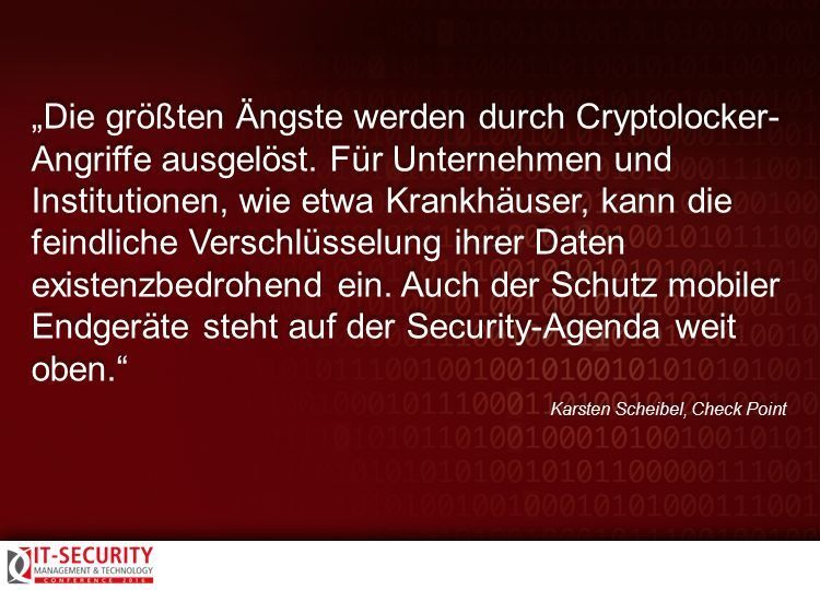 Karsten Scheibel, Check Point, zur IT-Security Conference 2016. #itseccon (AMATHIEU - Fotolia.com)