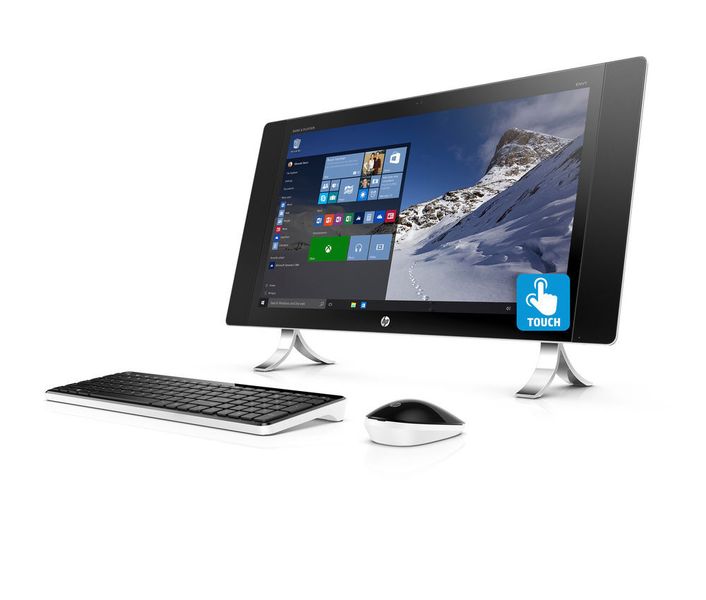 Die kleineren Envy-All-in-One-Modelle mit 23,8 und hier mit 27 Zoll Diagonale unterstützen auch Touch. (Bild: HP)