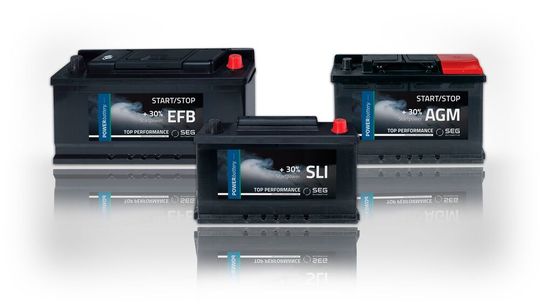 Die Batterien sind laut Hersteller für alle Antriebsarten geeignet, von klassischen Verbrennungsmotoren bis hin zu vollelektrischen Fahrzeugen.(Bild:  SEG Automotive)