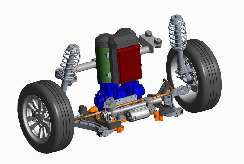 Hochintegriertes elektrisch angetriebenes Achs-Modul. (Bild: Hirschvogel)